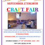 Craft Fair 27th and 28th September
