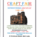 Craft Fair 18th and 19th July